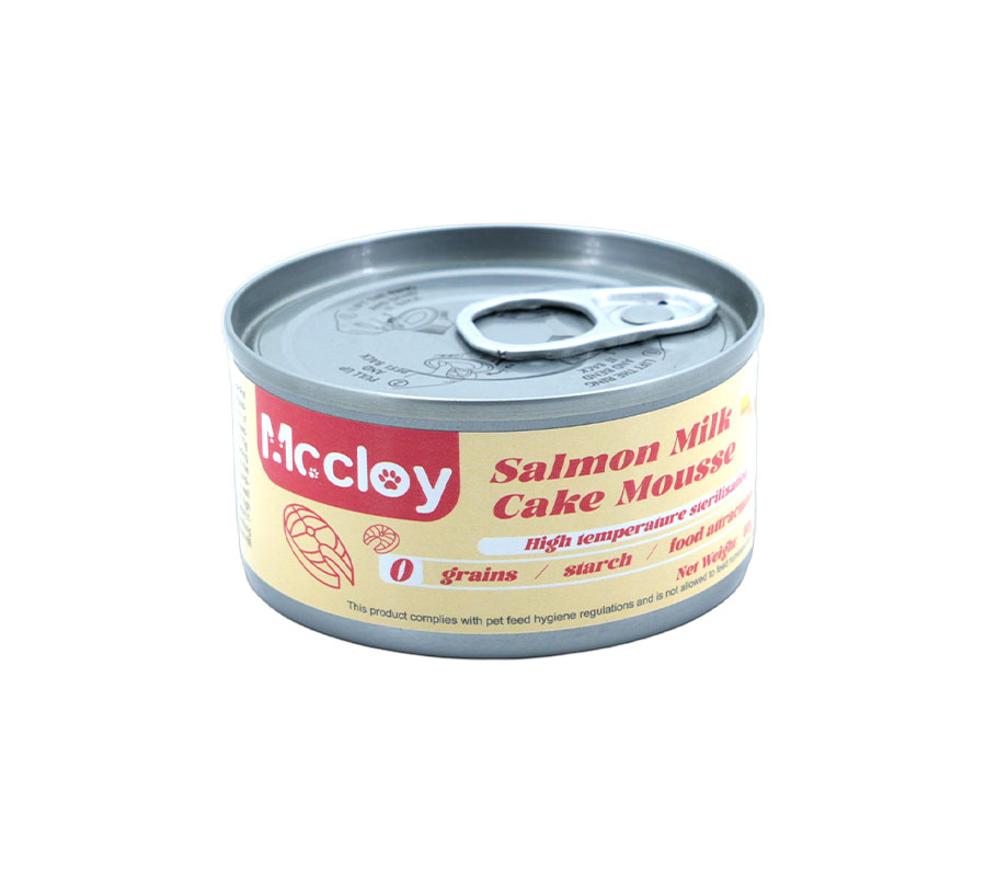 Salmon Milk Cake Mousse